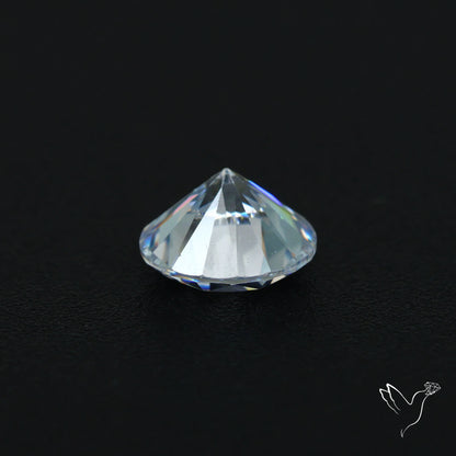 Faceted White Cubic Zirconia