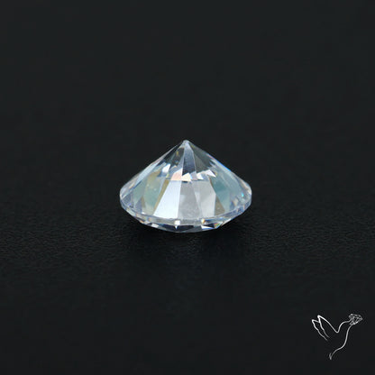Faceted White Cubic Zirconia