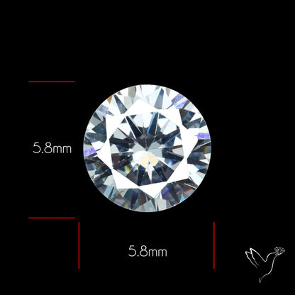 Faceted White Cubic Zirconia