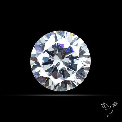 Faceted White Cubic Zirconia