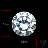 Faceted White Cubic Zirconia
