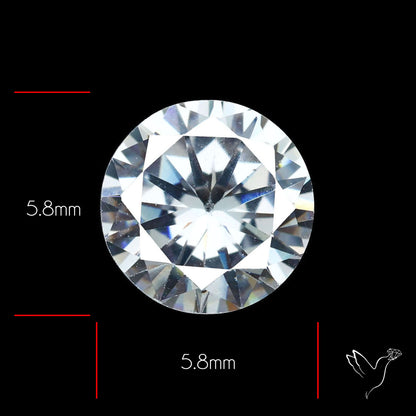 Faceted White Cubic Zirconia