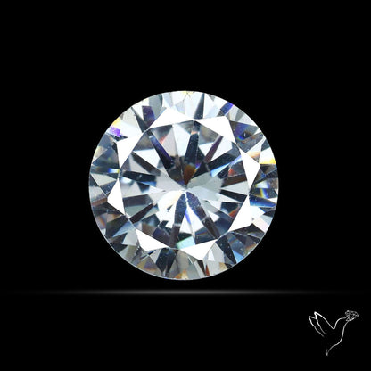 Faceted White Cubic Zirconia