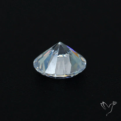 Faceted White Cubic Zirconia