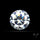 Faceted White Cubic Zirconia