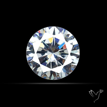 Faceted White Cubic Zirconia