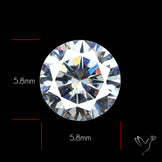 Faceted White Cubic Zirconia