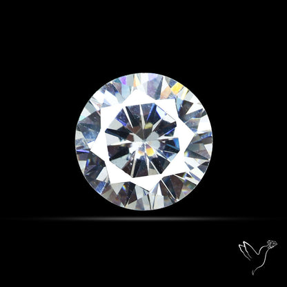 Faceted White Cubic Zirconia