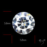 Faceted White Cubic Zirconia