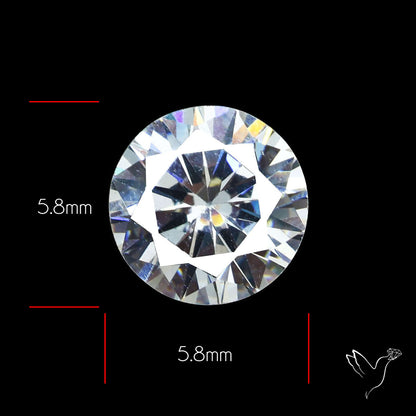 Faceted White Cubic Zirconia
