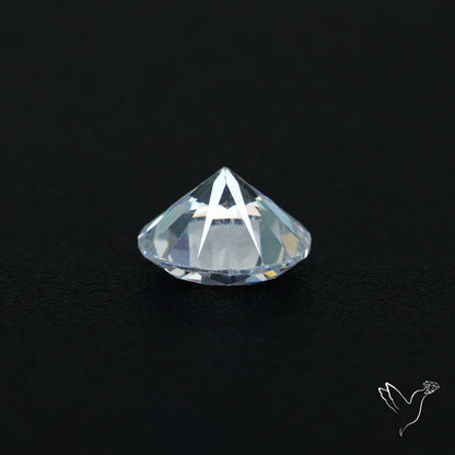 Faceted White Cubic Zirconia