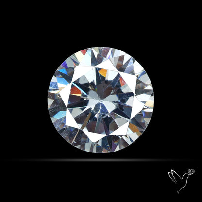 Faceted White Cubic Zirconia