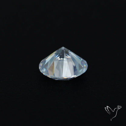 Faceted White Cubic Zirconia