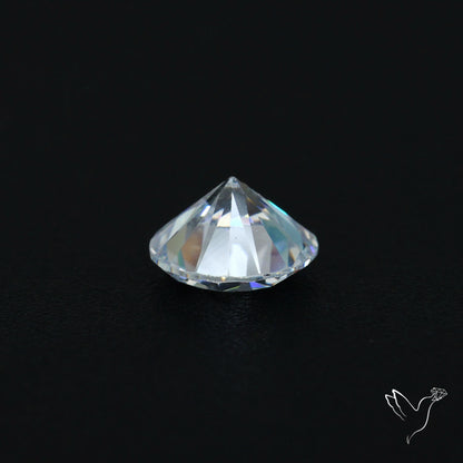 Faceted White Cubic Zirconia