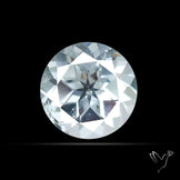Faceted Round White Topaz Gemstone