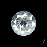 Faceted Round White Topaz Gemstone
