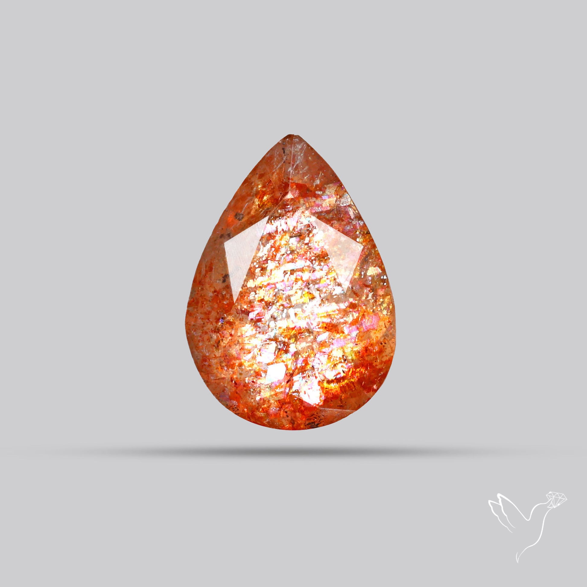 Faceted Confetti Sunstone