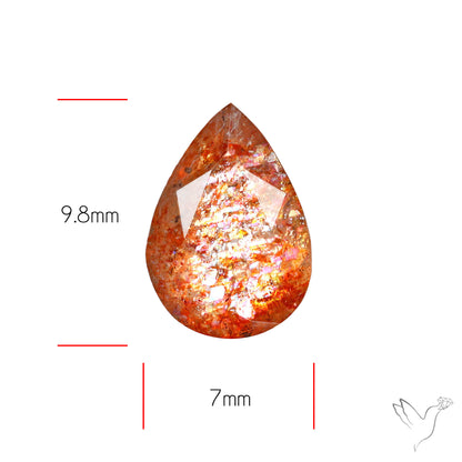 Faceted Confetti Sunstone