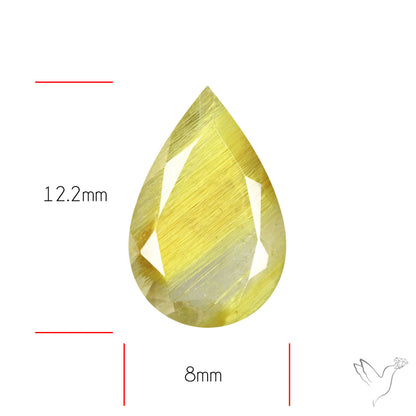 Faceted Golden Rutilated Quartz