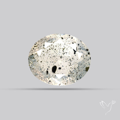 Faceted Diopside In Quartz