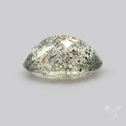 Faceted Diopside In Quartz