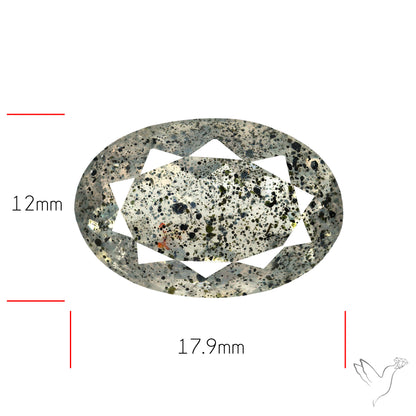 Faceted Diopside In Quartz