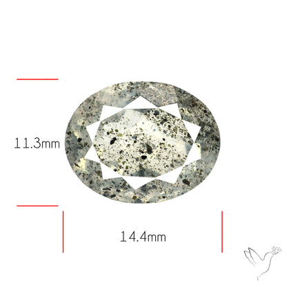 Faceted Diopside In Quartz