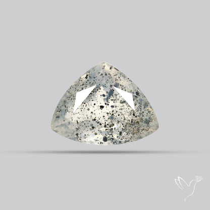 Faceted Diopside In Quartz