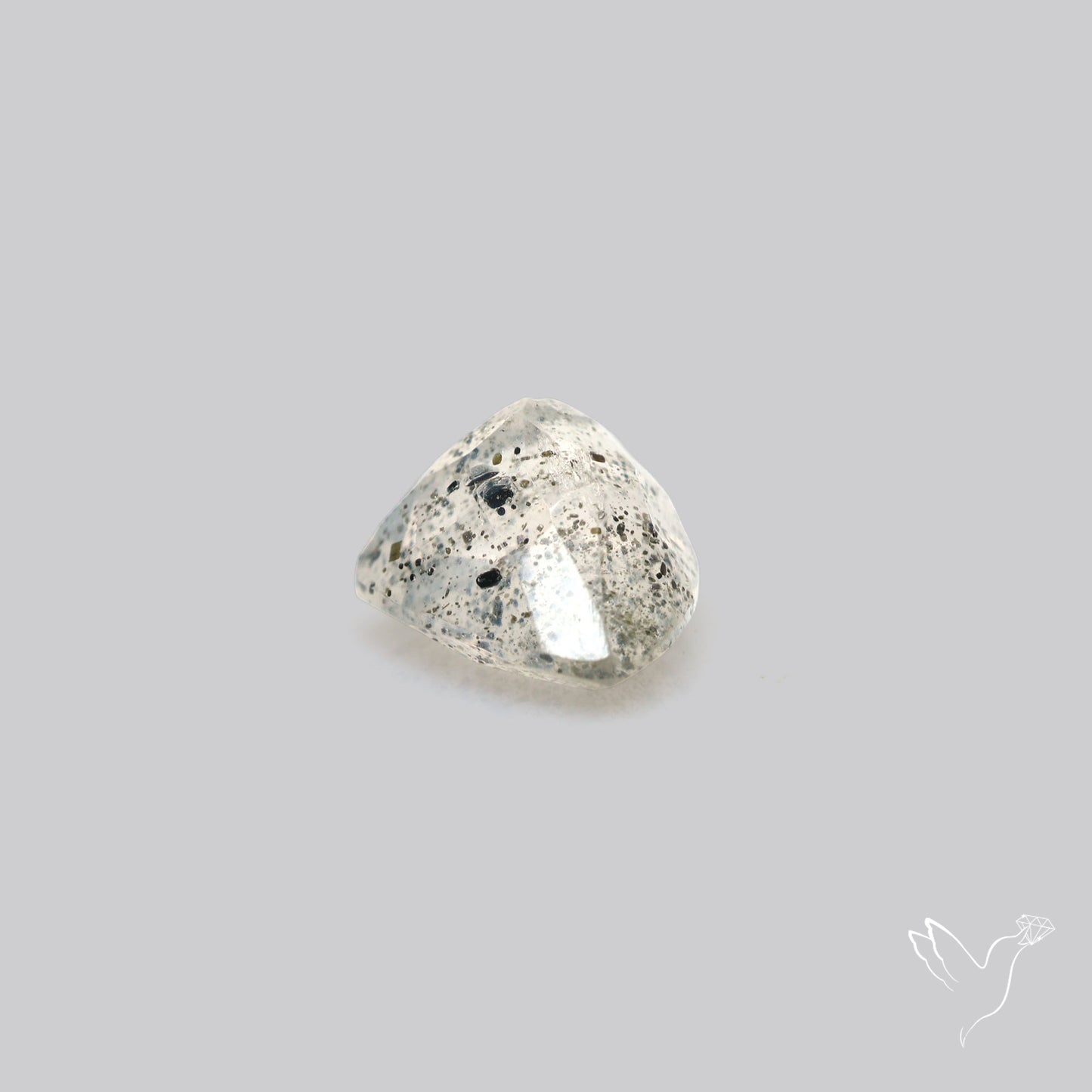 Faceted Diopside In Quartz