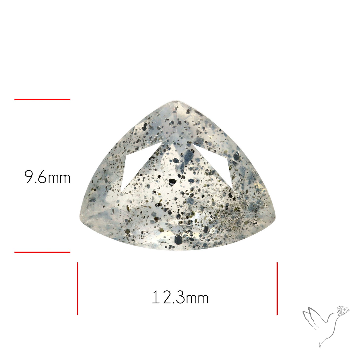 Faceted Diopside In Quartz