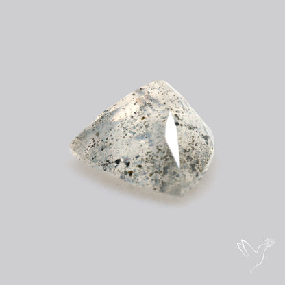 Faceted Diopside In Quartz