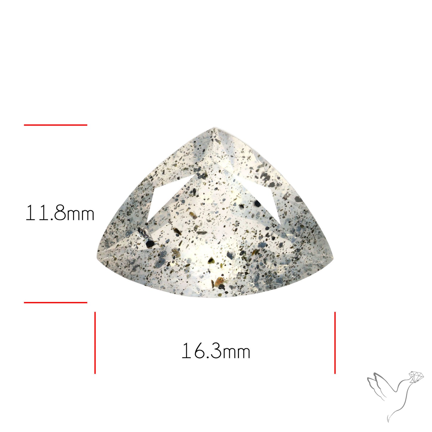 Faceted Diopside In Quartz