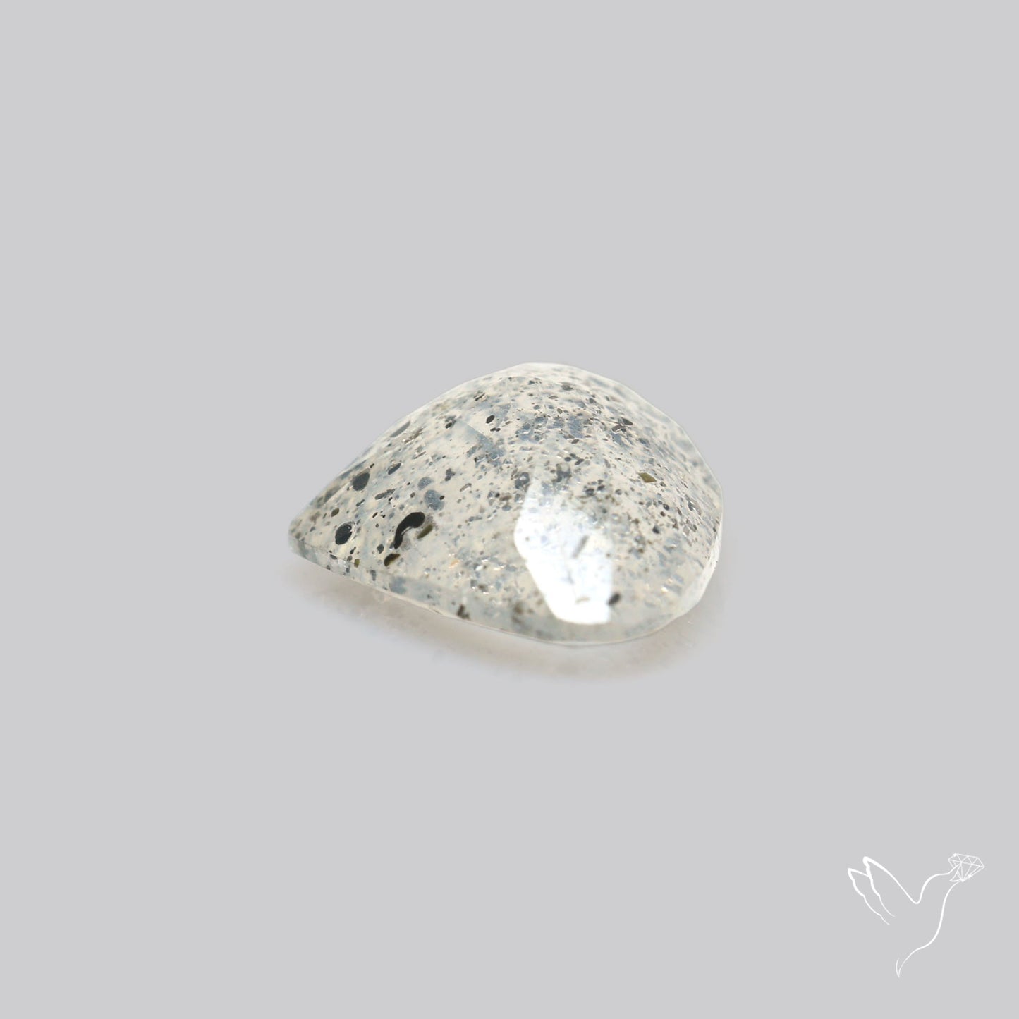 Faceted Diopside In Quartz