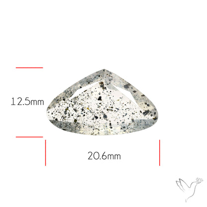 Faceted Diopside In Quartz
