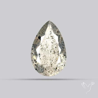 Faceted Diopside In Quartz