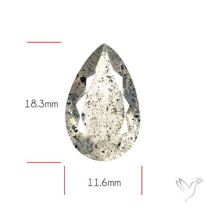 Faceted Diopside In Quartz