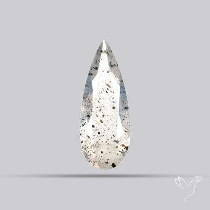 Faceted Diopside In Quartz