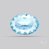 Natural Blue Topaz Concave Cut Sky Blue