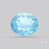Natural Blue Topaz Concave Cut Sky Blue