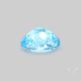 Natural Blue Topaz Concave Cut Sky Blue