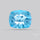 Natural Blue Topaz Concave Cut Sky Blue