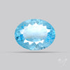 Natural Blue Topaz Concave Cut Sky Blue