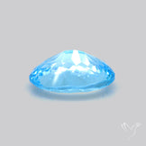Natural Blue Topaz Concave Cut Sky Blue