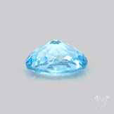 Natural Blue Topaz Concave Cut Sky Blue