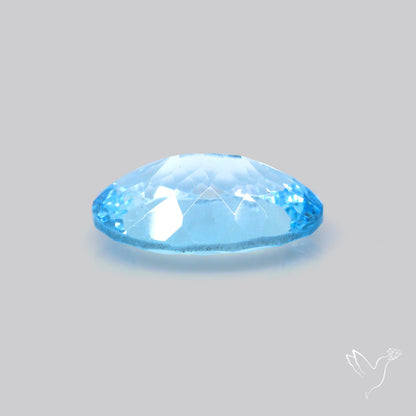 Natural Blue Topaz Concave Cut Sky Blue