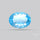 Natural Blue Topaz Concave Cut Sky Blue
