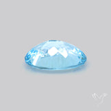Natural Blue Topaz Concave Cut Sky Blue