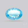 Natural Blue Topaz Concave Cut Sky Blue