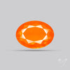 Faceted Mexican Fire Opal Rare Deep Orange