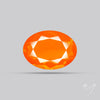 Faceted Mexican Fire Opal Rare Deep Orange